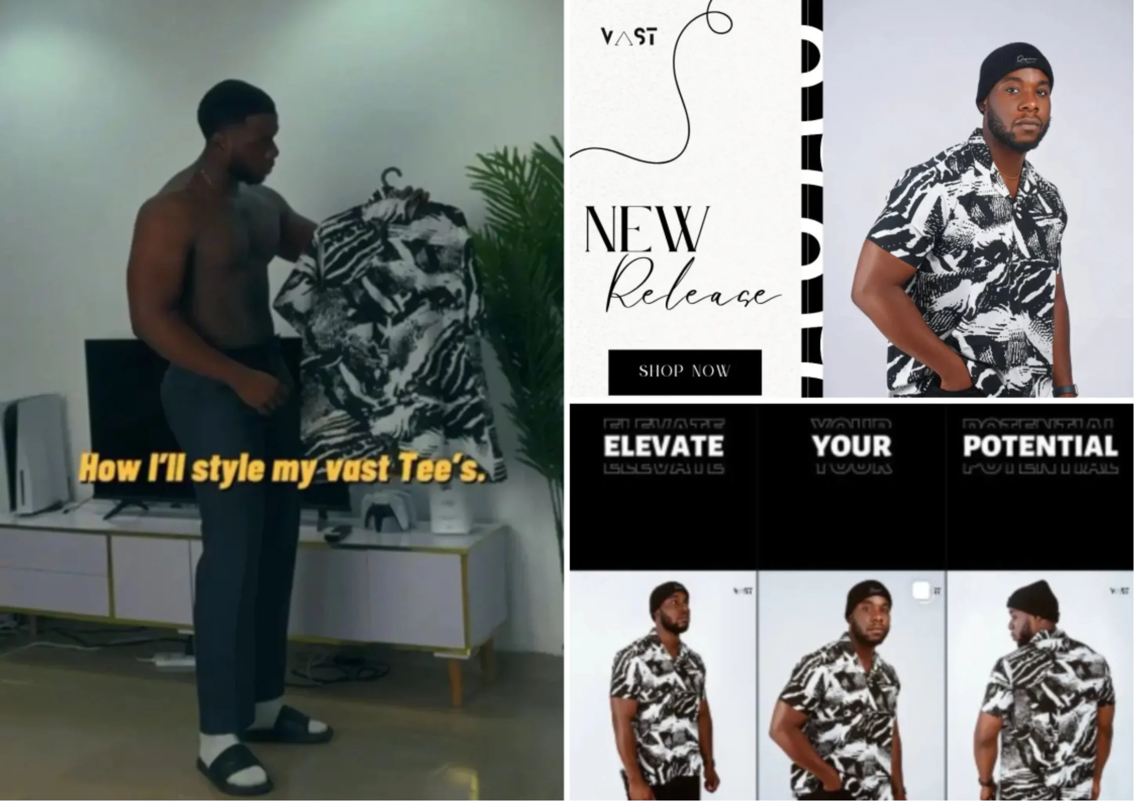 Vast Clothing campaign proof